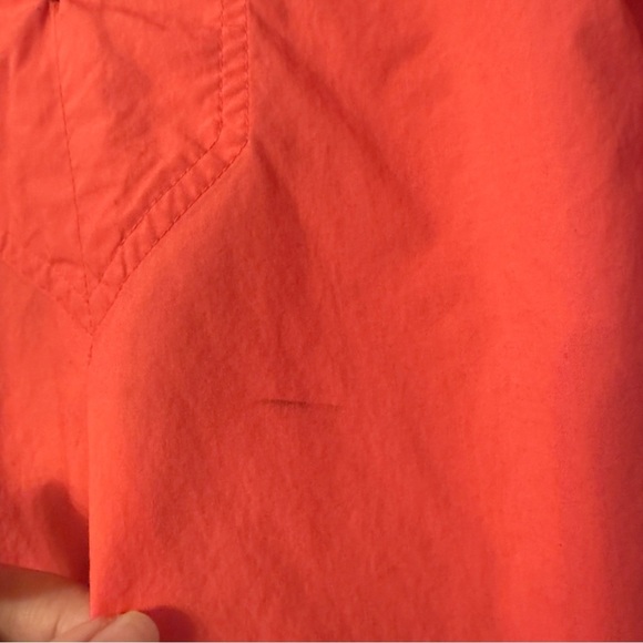 Tommy Bahama Nova Wave Puff Sleeve Seersucker Top Red Orange Women Size XS - Picture 5 of 9